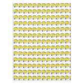 テーブルクロス白チーズマウス音楽イエロー テーブルクロス (正面)