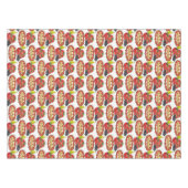 テーブルクロス白トマトオリーブ油 テーブルクロス (正面(横))