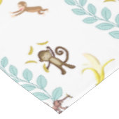 テーブルクロス白モンキーバナナ葉ス テーブルクロス (アングル)