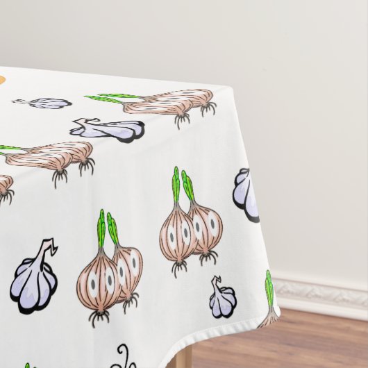 テーブルクロス白玉ねぎニンニクスープ料理 テーブルクロス (インサイチュ)