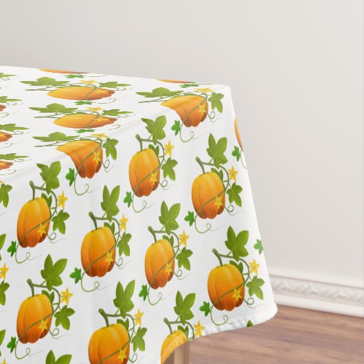テーブルクロス秋パンプキンつる植物 テーブルクロス (インサイチュ)