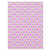 テーブルクロス紫の格子象 テーブルクロス (正面)