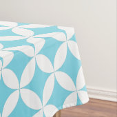 テーブルクロス繰り返し円の白カスタム色 テーブルクロス (インサイチュ)
