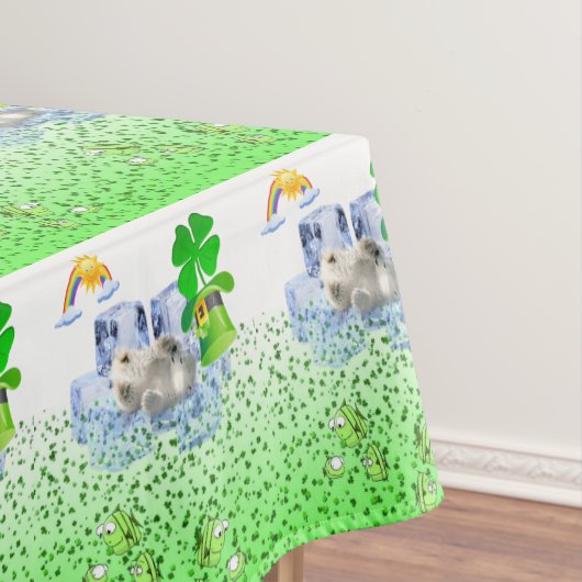 テーブルクロス聖パトリックの日ポーラーベア テーブルクロス (インサイチュ)
