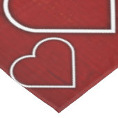 テーブルクロス赤と白ハート テーブルクロス (アングル)