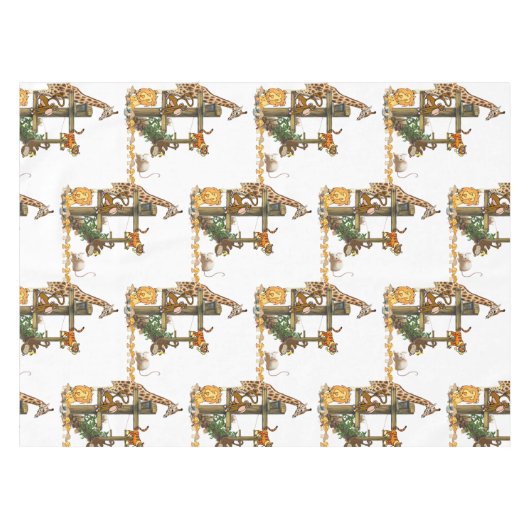 テーブルクロス野生動物誕生日 テーブルクロス (正面(横))