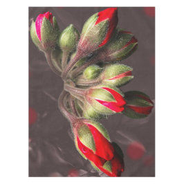 テーブルクロス開花赤と暗 テーブルクロス