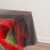 テーブルクロス開花赤と暗 テーブルクロス (インサイチュ)