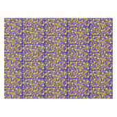 テーブルクロス黄色オレンジスターサンムーンブルー テーブルクロス (正面(横))