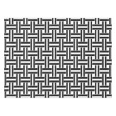 テーブルクロス黒白ストライプ テーブルクロス (正面(横))