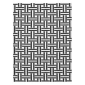 テーブルクロス黒白ストライプ テーブルクロス (正面)