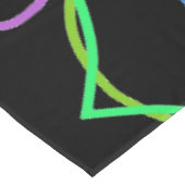 テーブルクロス黒緑万華鏡のように千変万化するパターン花 テーブルクロス (アングル)