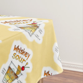 テーブルクロス-ウイスキーサワーのレシピのカクテルの芸術 テーブルクロス