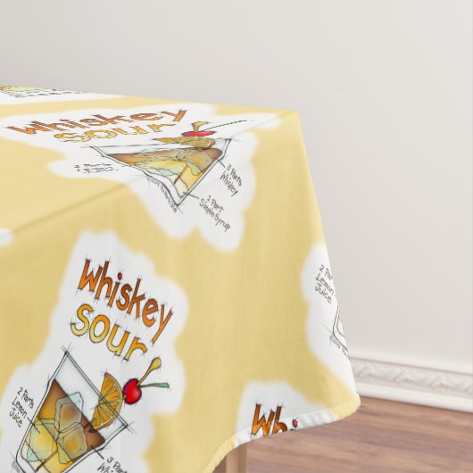 テーブルクロス-ウイスキーサワーのレシピのカクテルの芸術 テーブルクロス (インサイチュ)