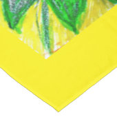 テーブルクロス·グリーン、ピンク、黄色 テーブルクロス (アングル)