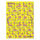 テーブルクロス、ハッピーファースト誕生日、#1黄 テーブルクロス (正面)