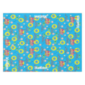 テーブルクロス、ハッピー10誕生日、#10青 テーブルクロス (正面(横))