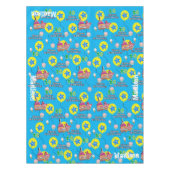 テーブルクロス、ハッピー10誕生日、#10青 テーブルクロス (正面)