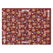 テーブルクロス、ハッピー4歳の誕生日、#4 テーブルクロス (正面(横))