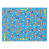 テーブルクロス、ハッピー6誕生日、#6黄 テーブルクロス (正面(横))