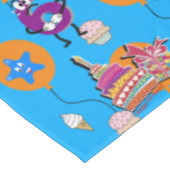 テーブルクロス、ハッピー6誕生日、#6黄 テーブルクロス (アングル)