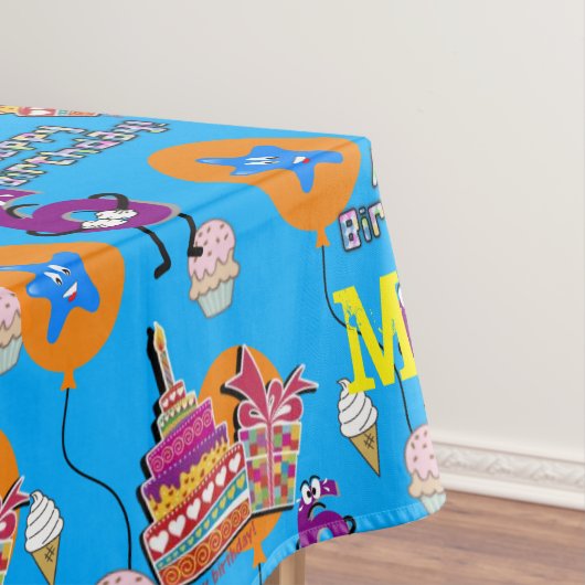 テーブルクロス、ハッピー6誕生日、#6黄 テーブルクロス (インサイチュ)