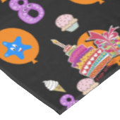 テーブルクロス、ハッピー8誕生日、#8黒 テーブルクロス (アングル)