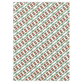 テーブルクロス、メリークリスマスグリーン弓レッド テーブルクロス (正面)