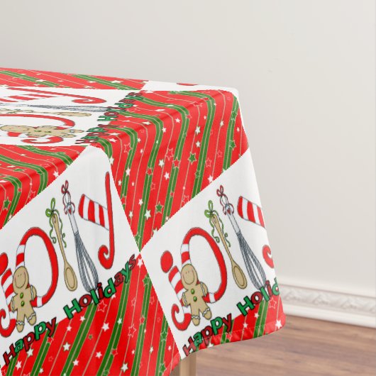 テーブルクロス、メリークリスマスハッピーホリデー テーブルクロス (インサイチュ)