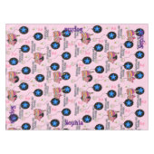 テーブルクロス、幸せな2歳の誕生日、#2ndピンク テーブルクロス (正面(横))