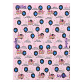 テーブルクロス、幸せな2歳の誕生日、#2ndピンク テーブルクロス (正面)