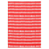 テーブルクロス、白いメリークリスマスツリーレッド テーブルクロス (正面)