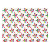 テーブルクロス 花 蝶 (正面(横))