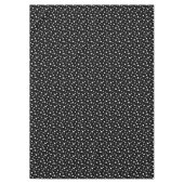 テーブルクロス"60x84"の黒く及び白い水玉模様 テーブルクロス (正面)