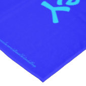 テーブルクロス、75誕生日、繰り返し名前（青） テーブルクロス (アングル)