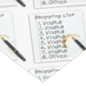 テーブルクロス – VODKAショッピングリスト (アングル)