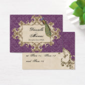 テーブルシーティング – パープルヴィンテージ孔雀&エッチング (デスク)