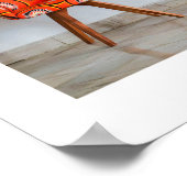 テーブルスタイリッシュ付き椅子x 2 ポスター (角)