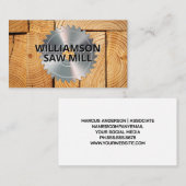 テーブルソー | ソーミル | 木材の切断 名刺 (正面/裏面)