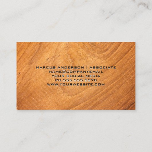 テーブルソー | ソーミル | 木材置場 名刺 (裏面)