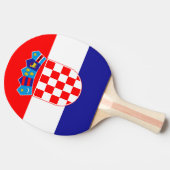 テーブルテニス用クロアチア国旗卓球ラケット 卓球ラケット (横)