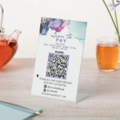 *~*テーブルテントの支払いQRコードテーブルトップ 台座サイン (インサイチュ)