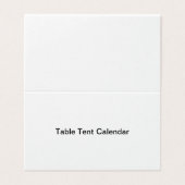 テーブルテントカレンダー 名刺 (外部フラット)