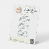 *~*テーブルテント卓上グリッターLIPSペデスタルサイン 台座サイン (正面)