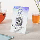 ~*テーブルテント支払いQRコード卓上台座看板 台座サイン (インサイチュ)