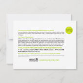 テーブルテント 招待状 (裏面)