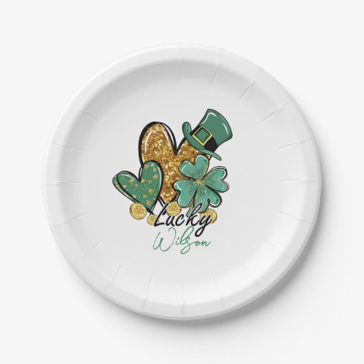 テーブルデザイン用のサンパトリックデイパーティーデコーおもしろいル ペーパープレート (正面)