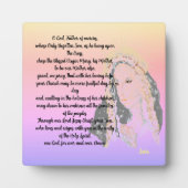 テーブルトップイーゼルとキャンバス；祈りの言葉ヴァージンメアリー フォトプラーク (正面)