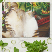 テーブルトップゲームドラゴンキャット キッチンタオル (折り畳み)