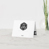 テーブルトップシックインブラックサンキューカード サンキューカード (裏面)